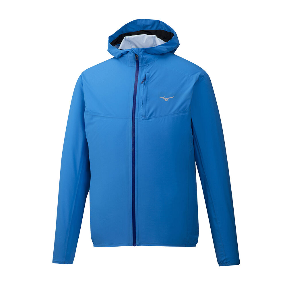 Mizuno Men's Waterproof 20K ER Running Jacket Blue (J2GE800124-UOC)